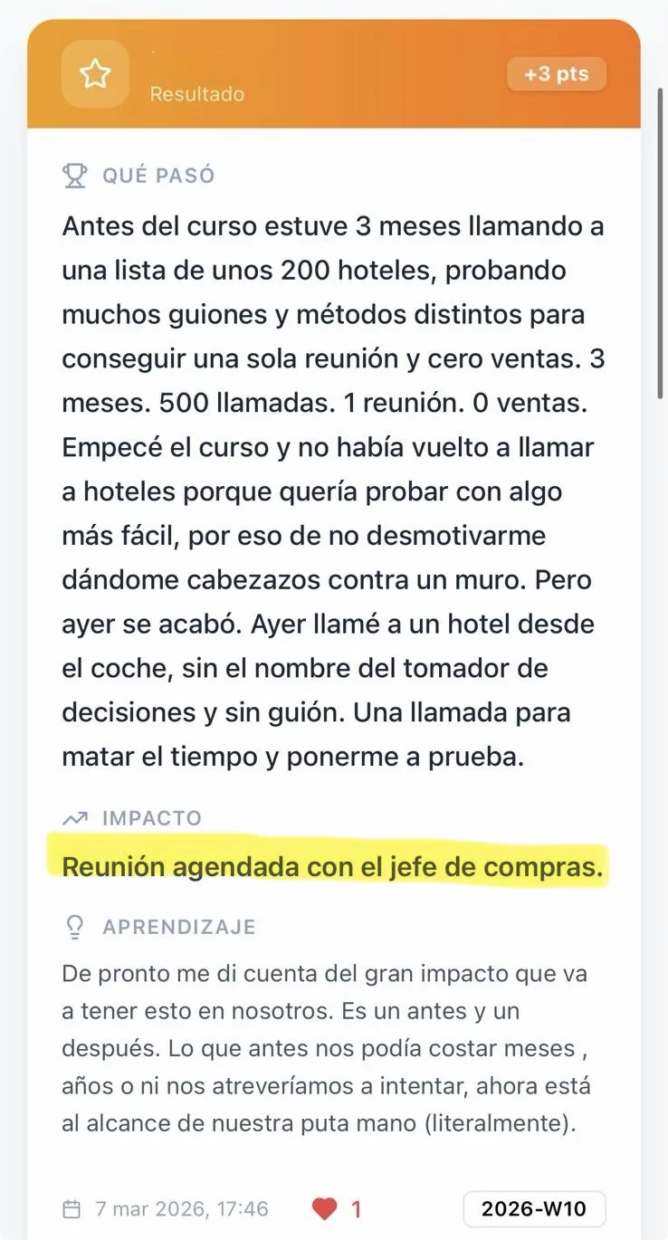 Testimonio cliente Sales University