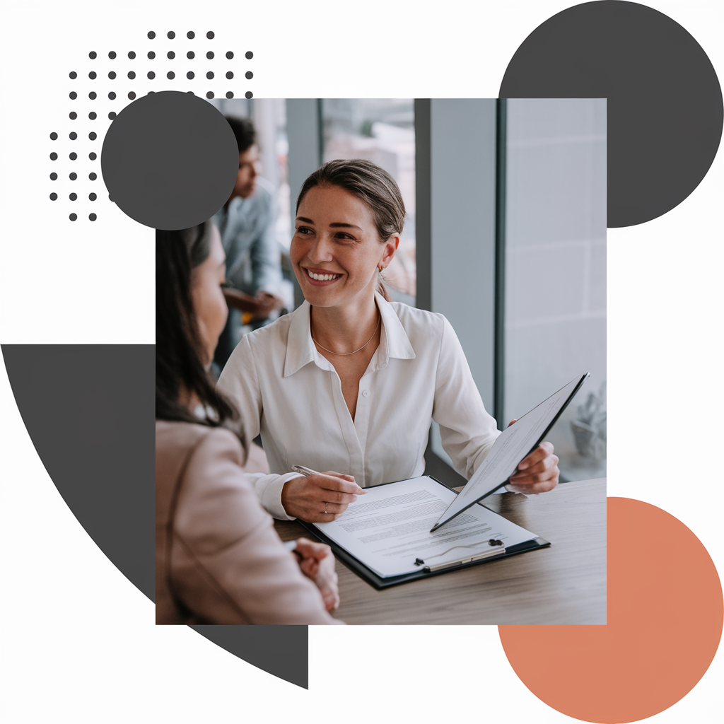 Agente de seguros latina usando Latinos CRM Plus
