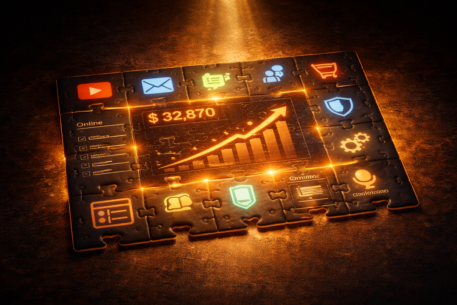 Complete puzzle assembled - all BizApps tools working together