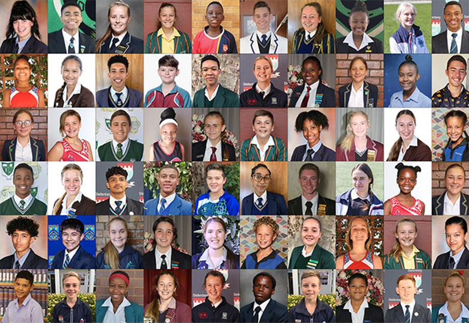 Learner portraits from schools across South Africa