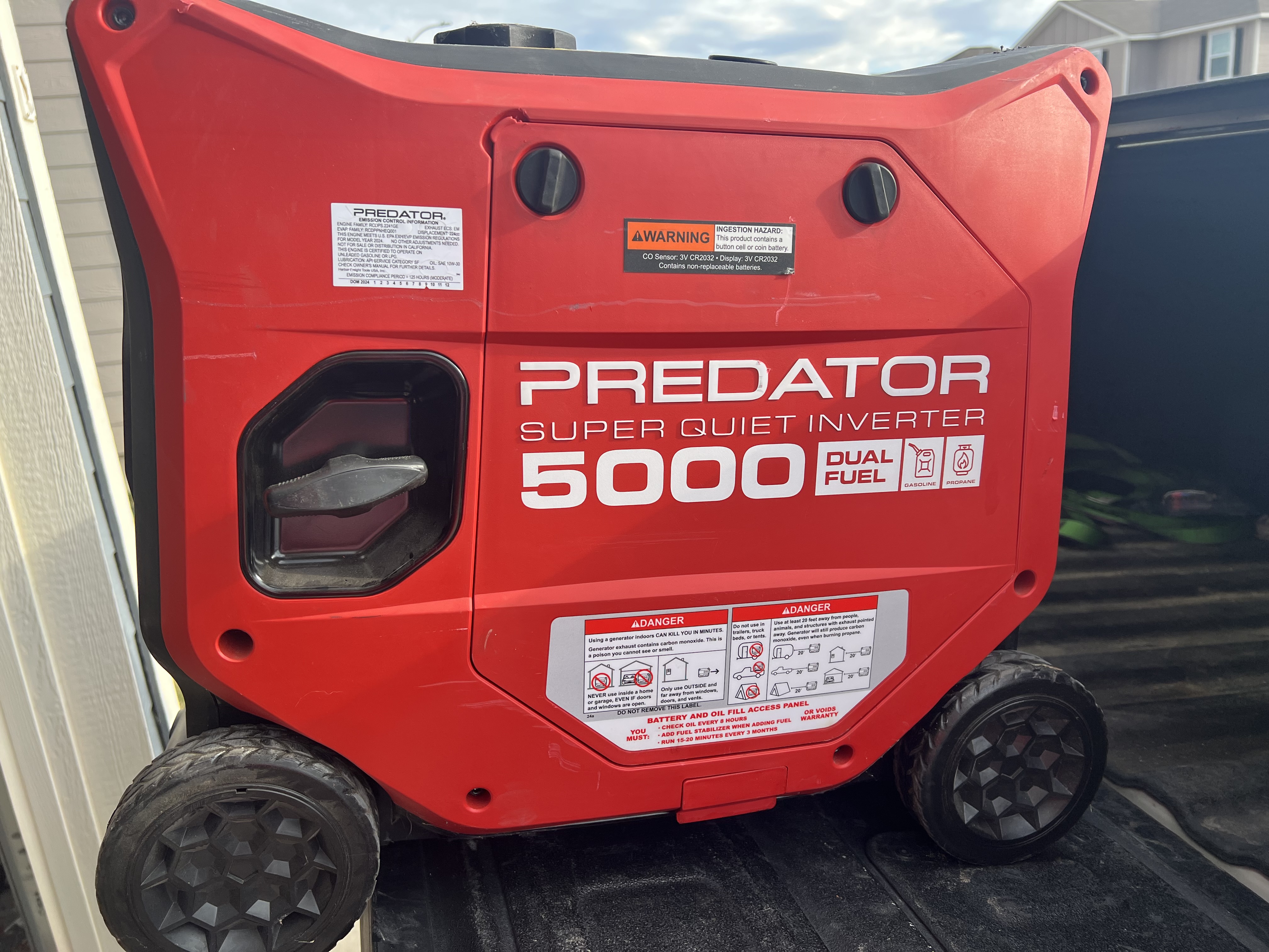 Predator 5000 watt generator rental in Converse, TX