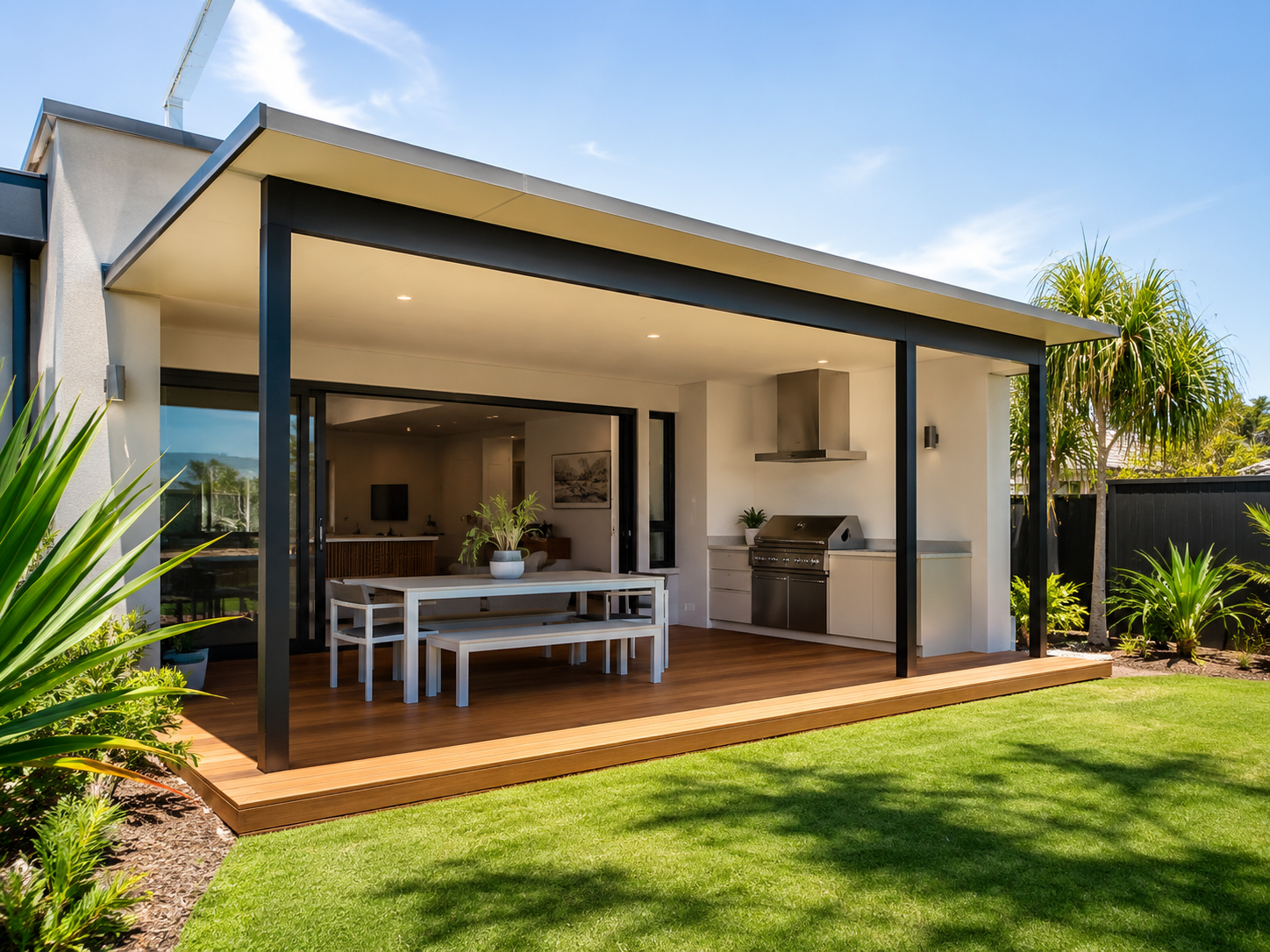 Flat skillion insulated patio