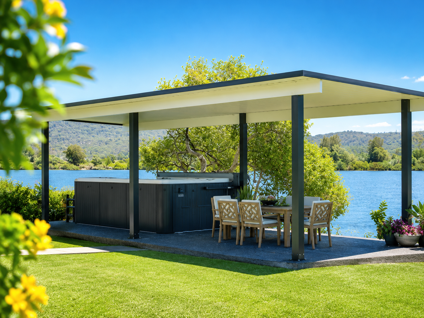 Freestanding standalone patio