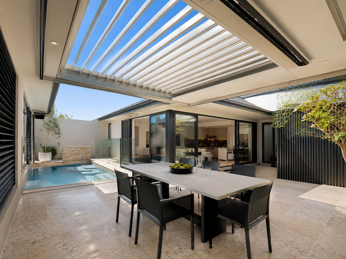 Skylux opening-roof patio