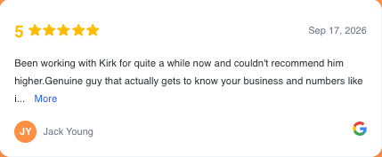Client review screenshot