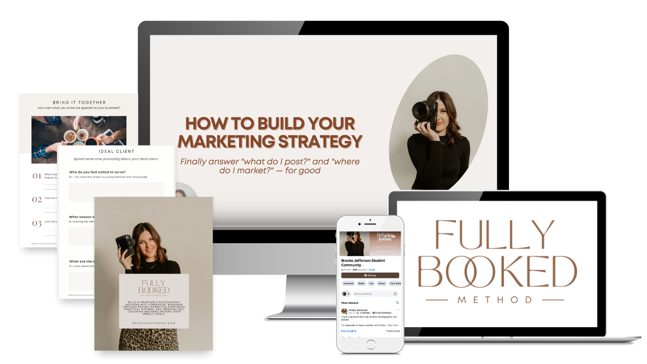 Fully Booked Method course mockup