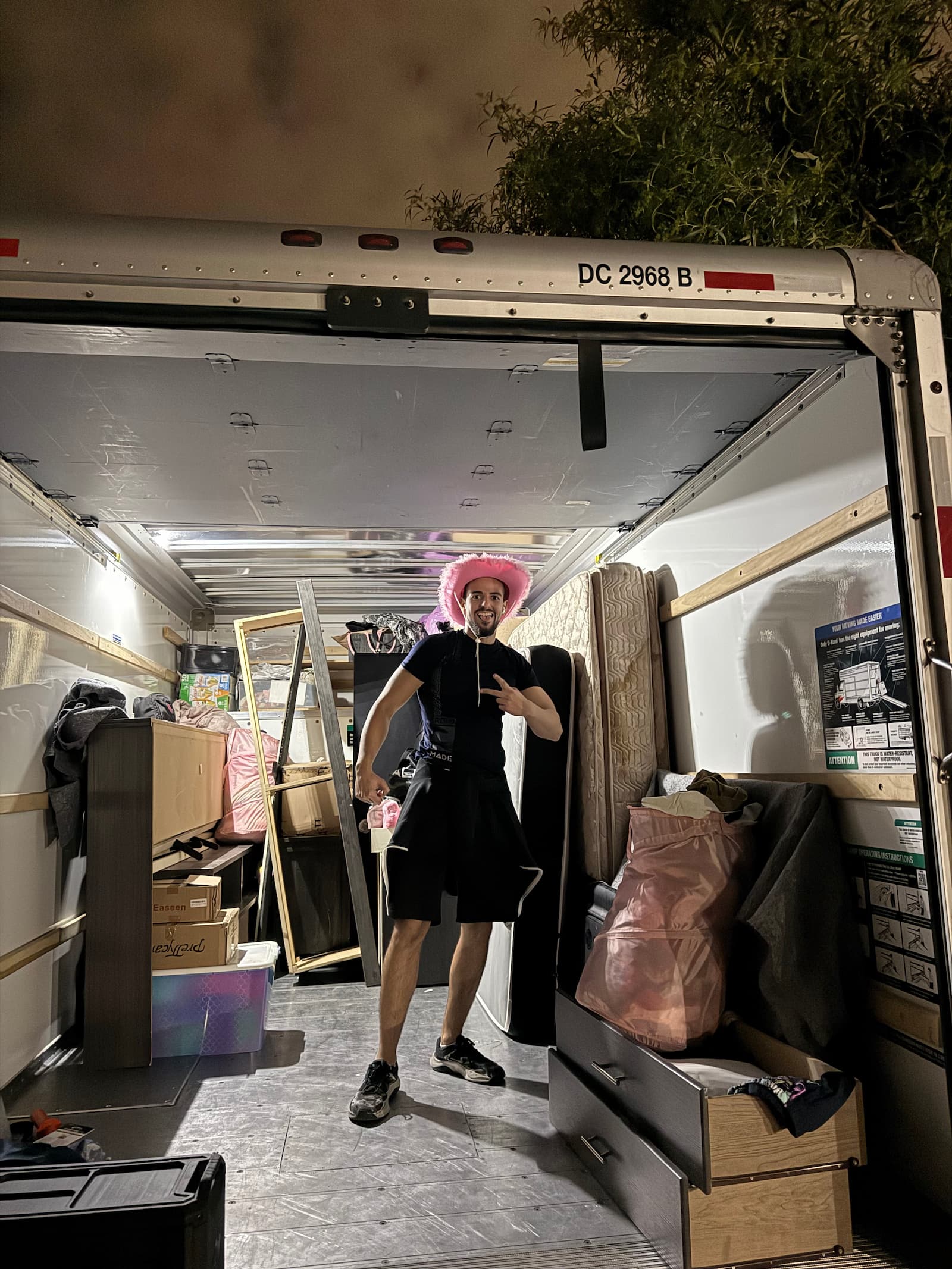 Flex Movers movers unloading at a new Las Vegas home