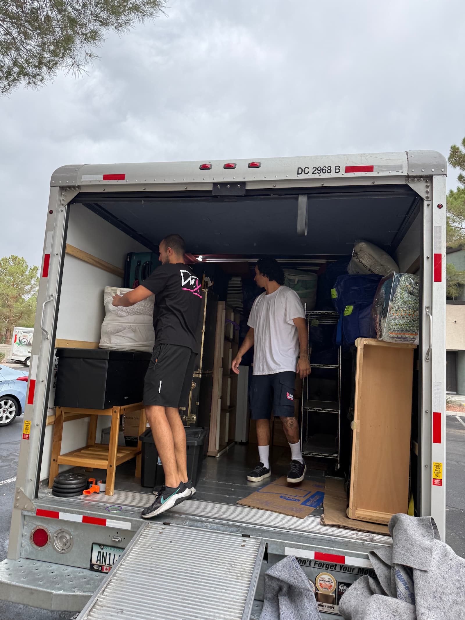Flex Movers crew carrying boxes on a Las Vegas move