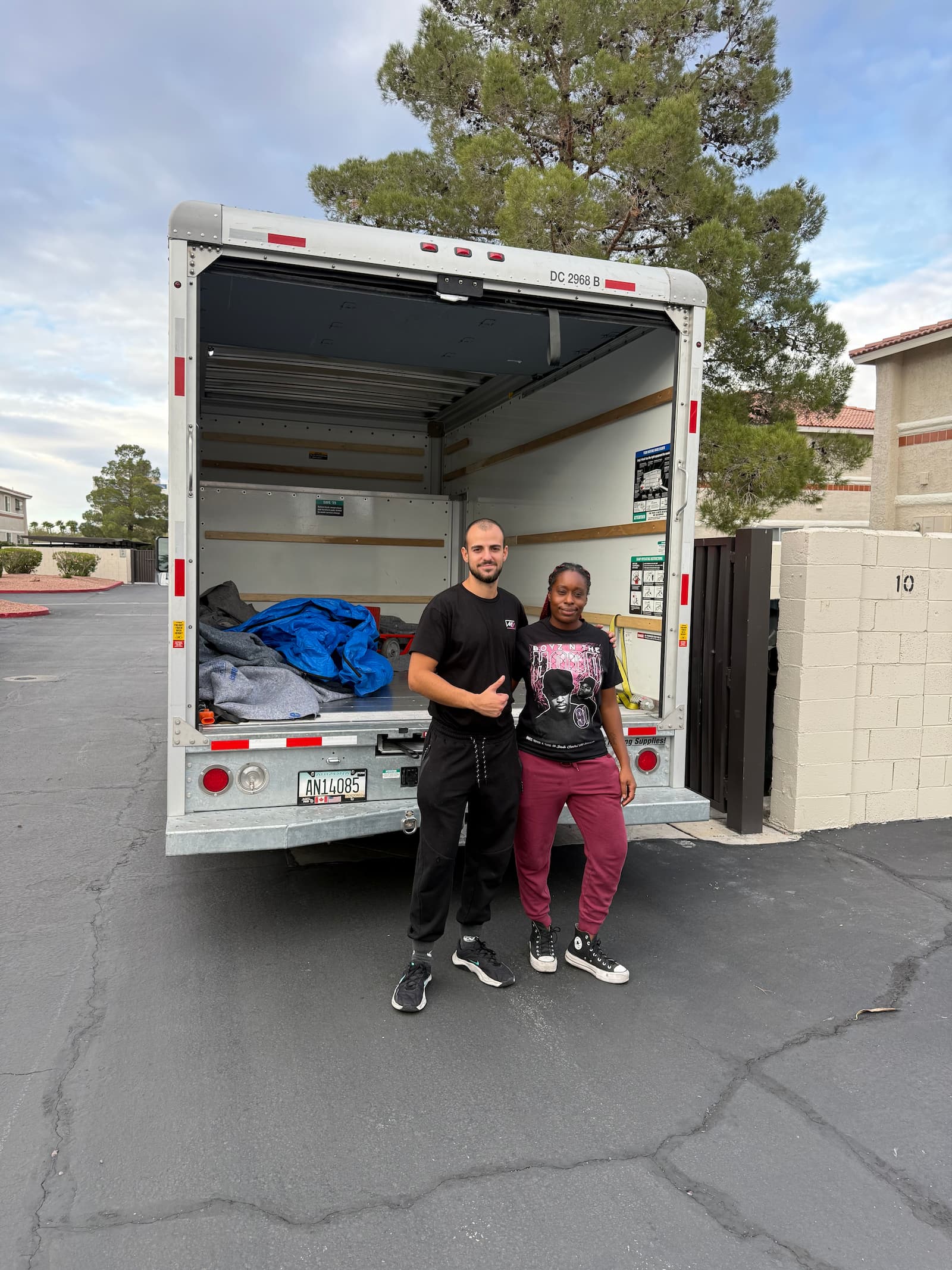 Flex Movers crew moving a dresser out of a Las Vegas home