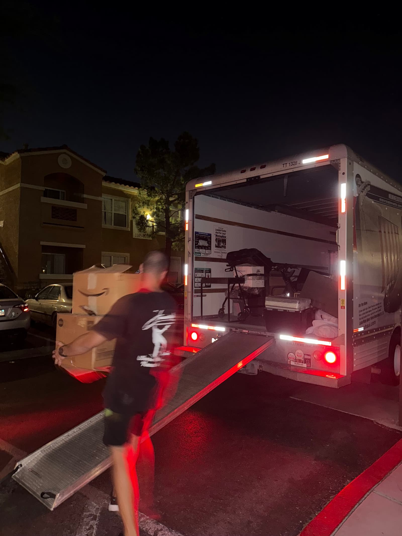 Flex Movers crew loading a moving truck in Las Vegas