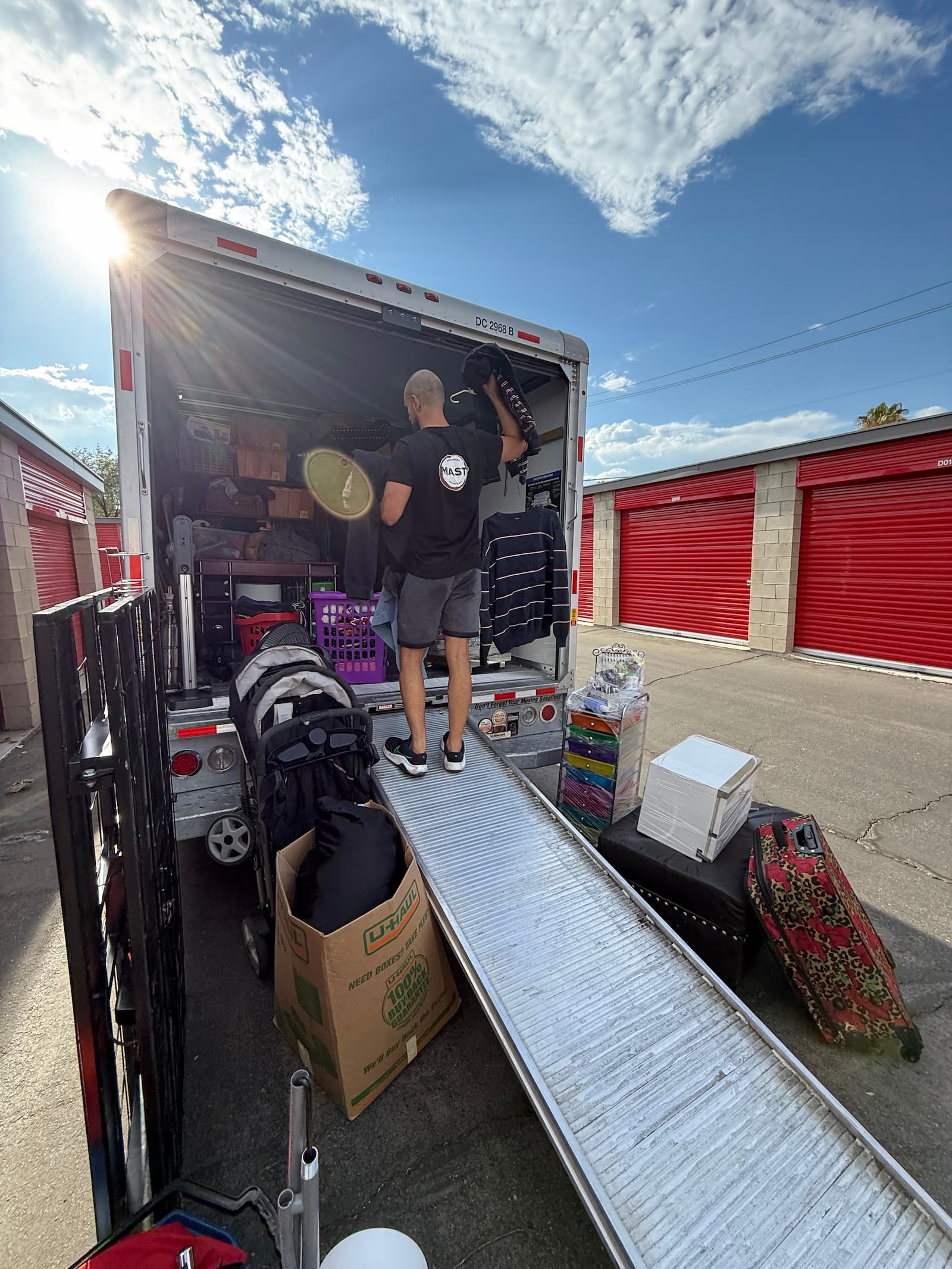 Flex Movers crew loading a moving truck in Las Vegas