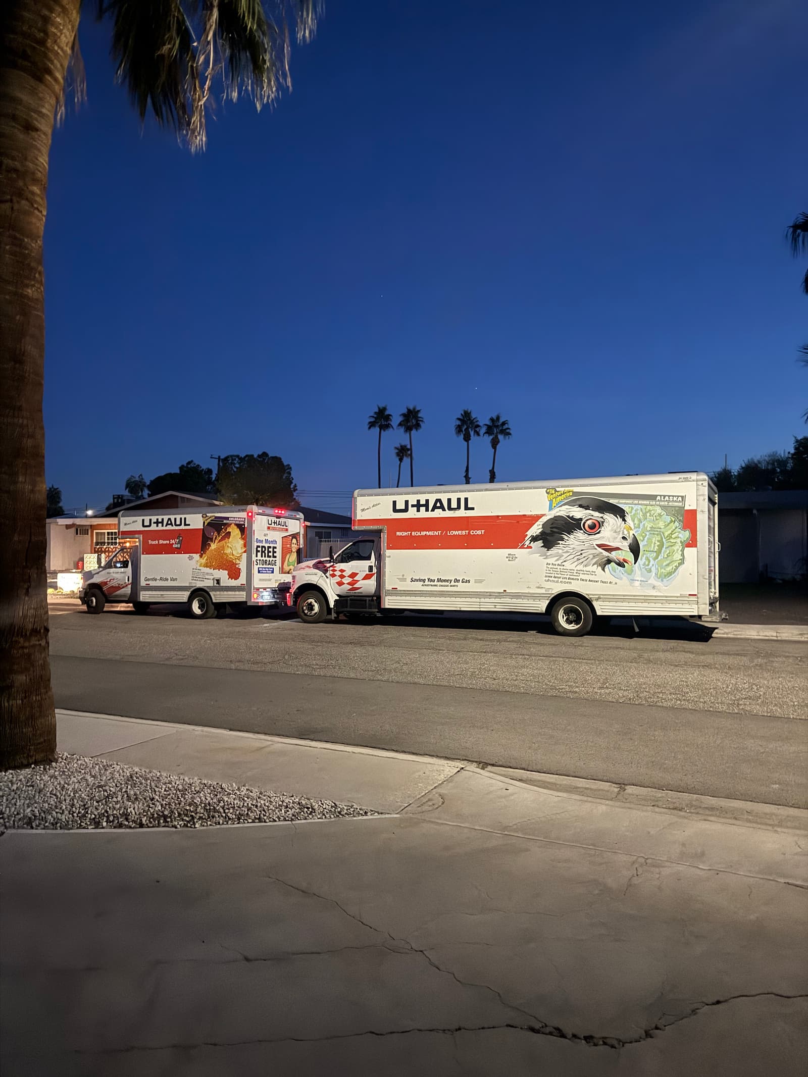 Flex Movers crew and truck on a full-service move in Las Vegas