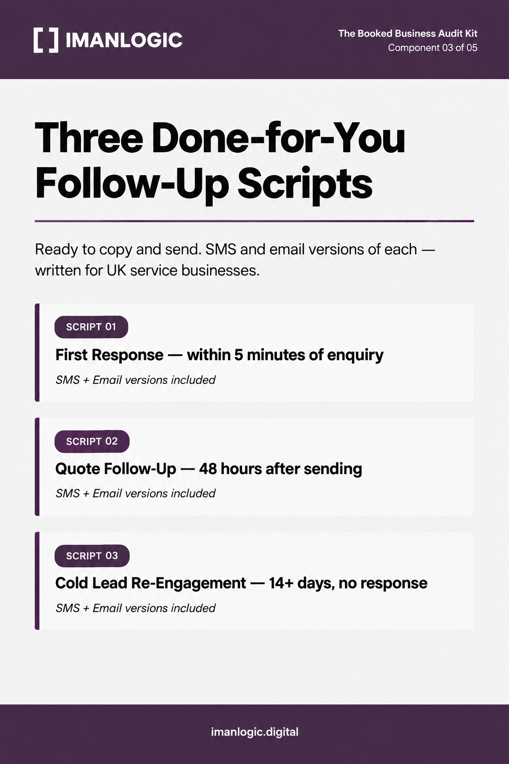 Three Done-for-You Follow-Up Scripts