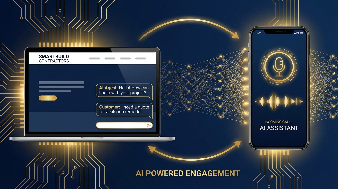 AI web chat agent for contractor websites