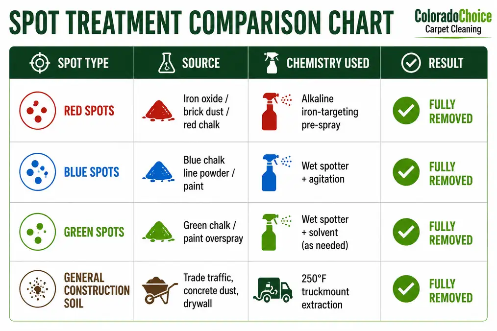 Spot Treatment Comparison Chart Spot Treatment Comparison Chart