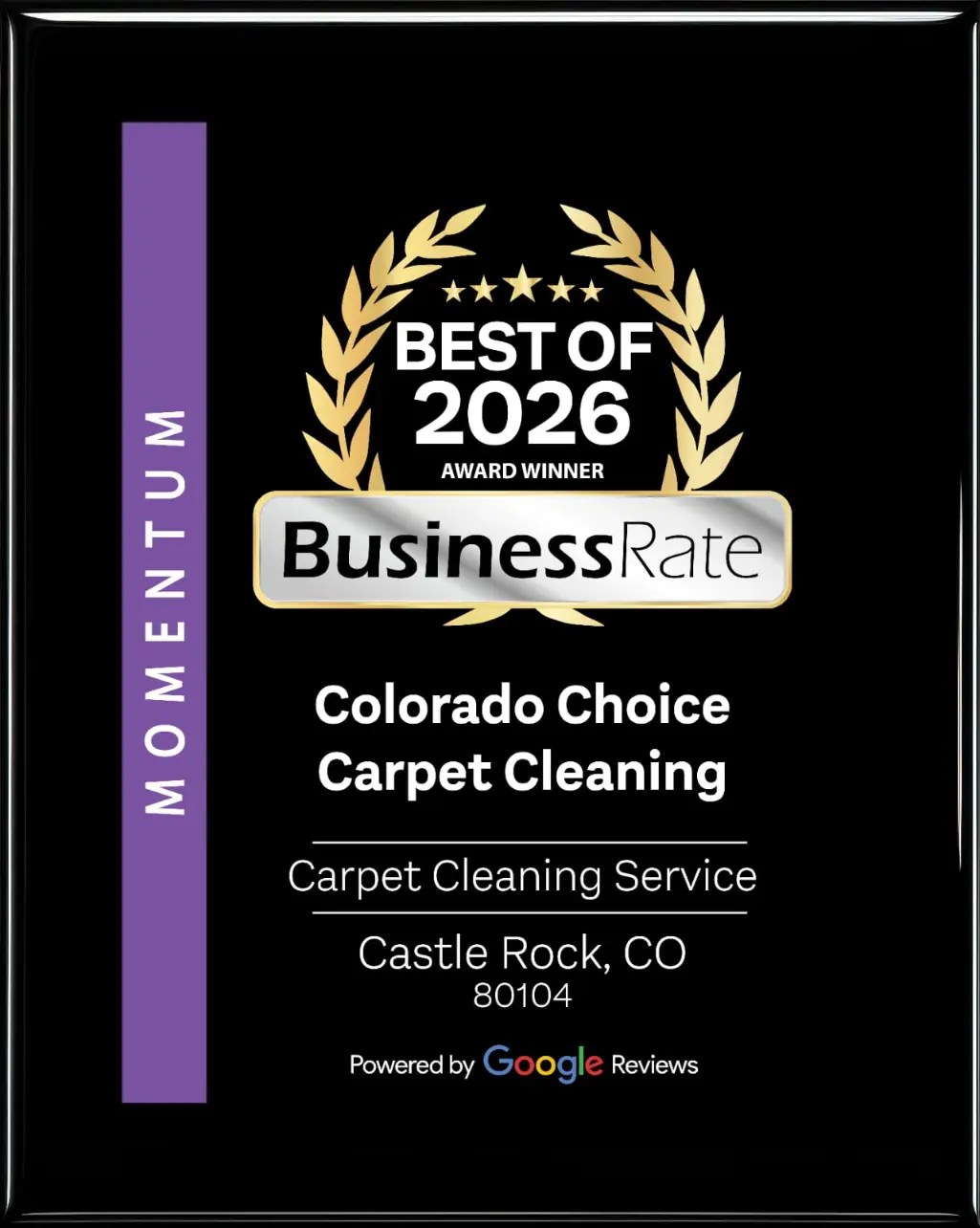 Business Rate Award Winner 2026 | Coloado Choice Carpet Cleaning