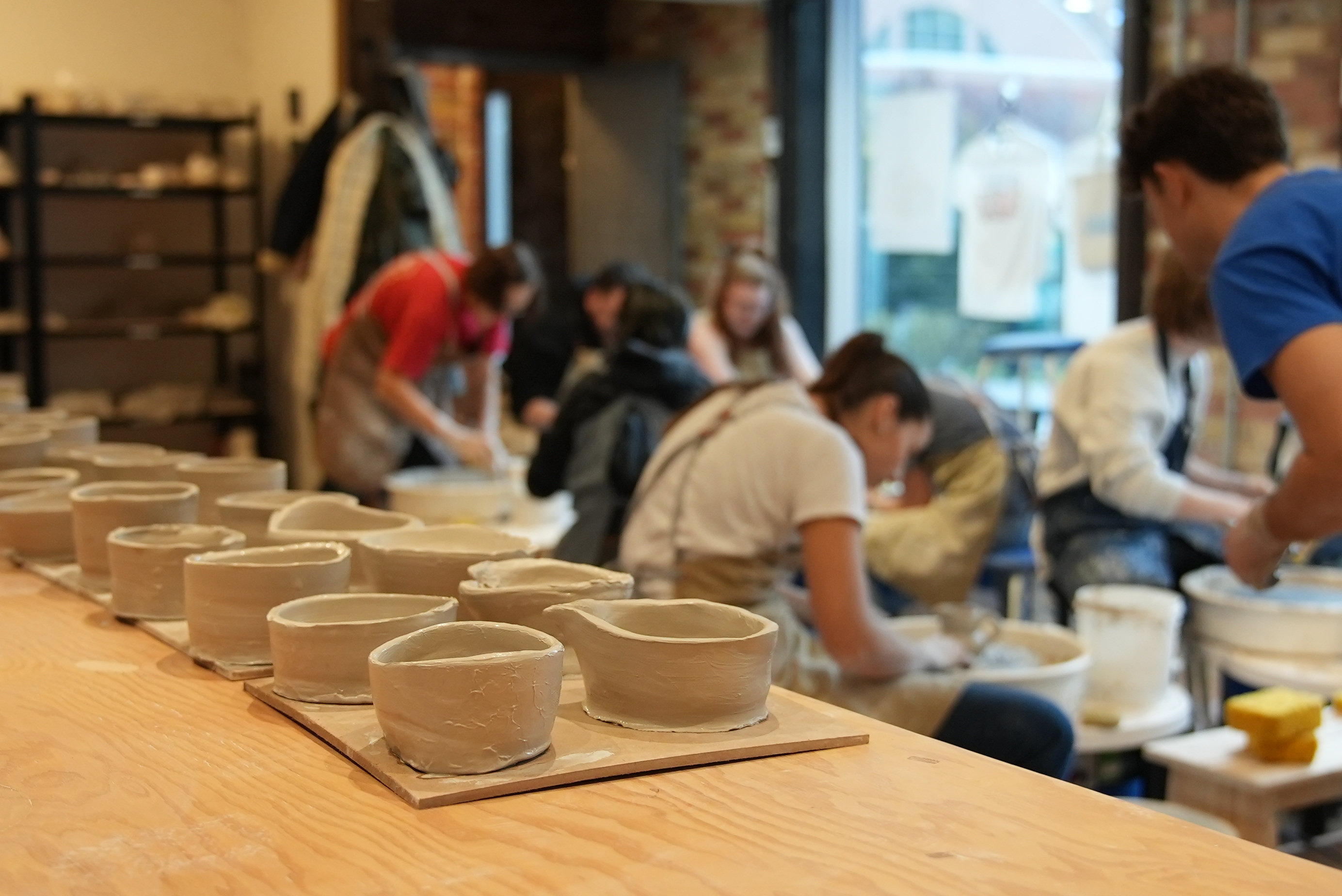Holiday themed pottery pieces