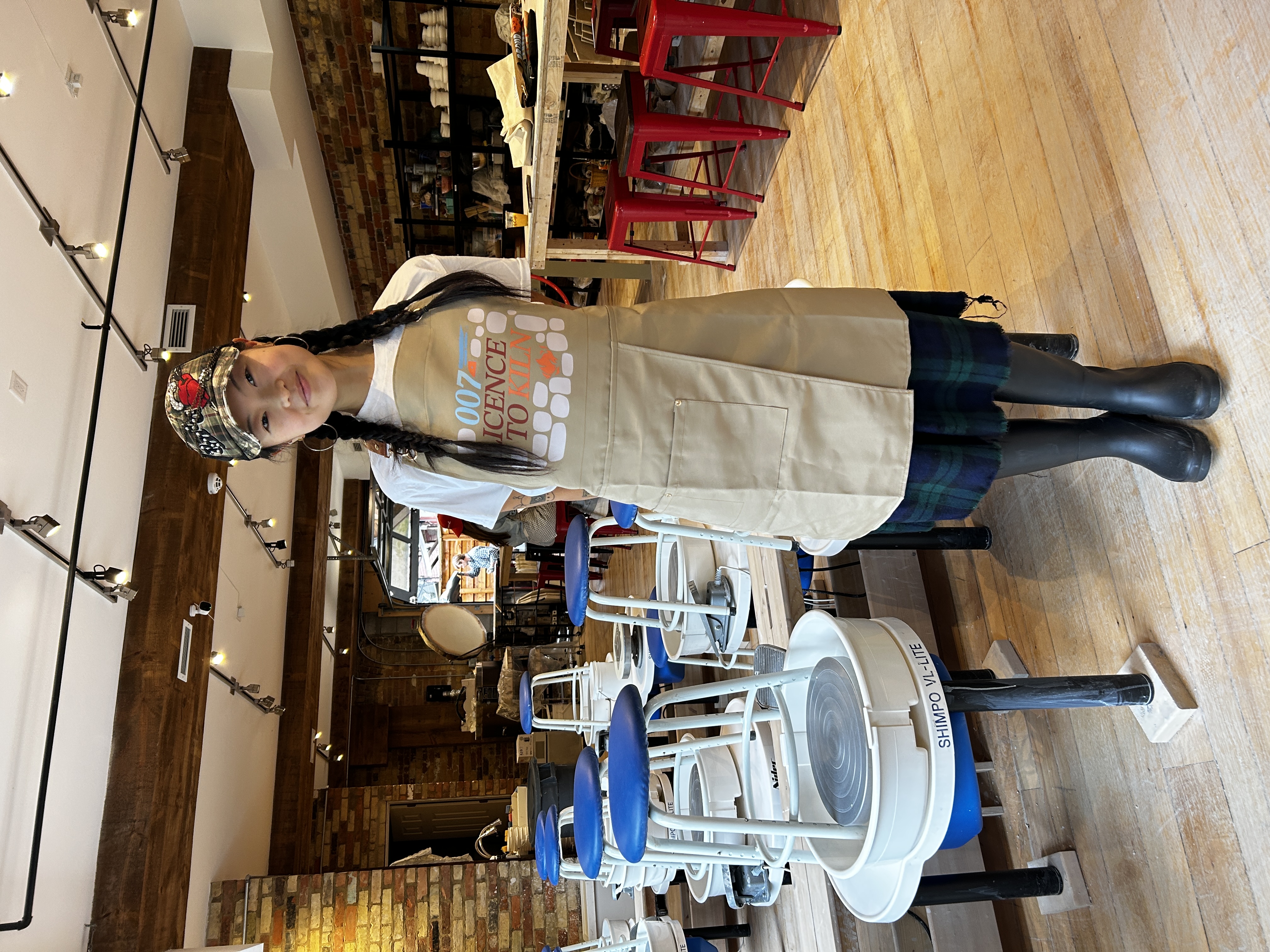 Licence to Kiln split-leg pottery apron