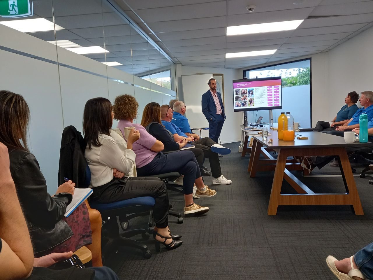 Ryan running a sales workshop