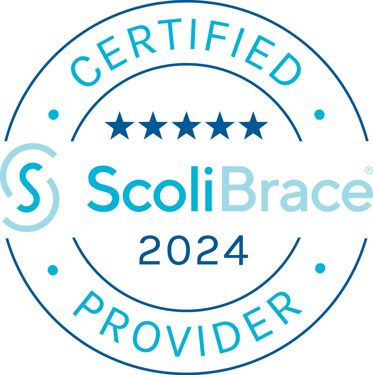 ScoliBrace Certified Provider 2024 badge