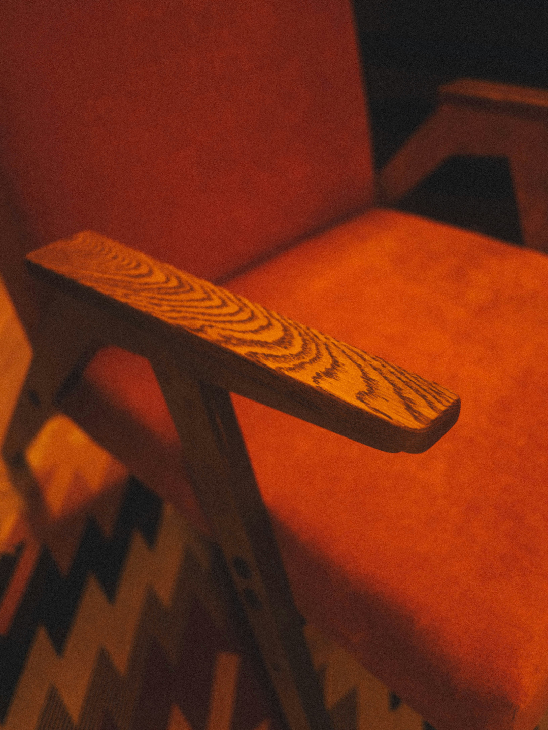 A styled interior chair representing the design studios Gabriella has supported