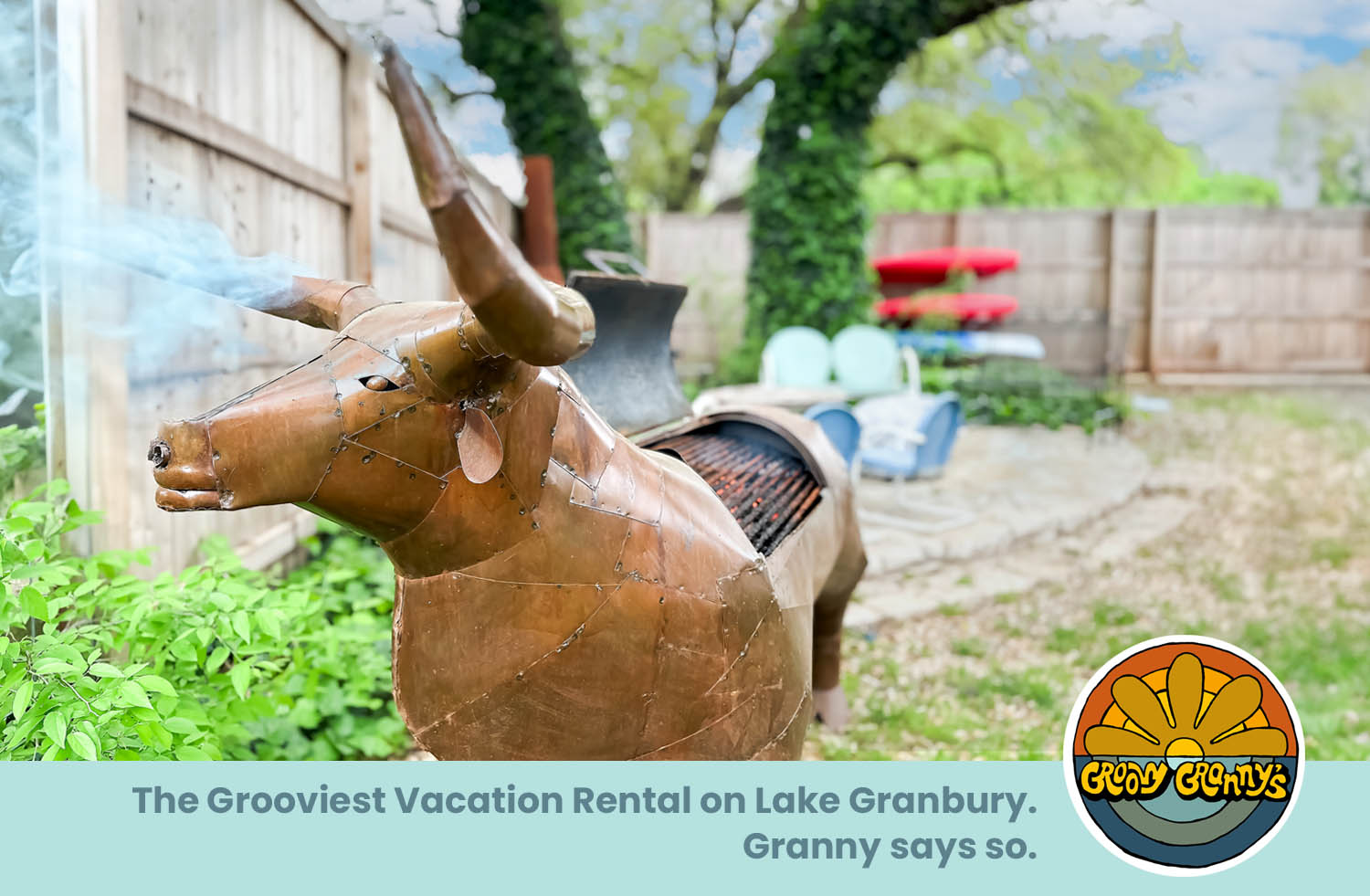 Groovy Granny Lake House with Logo