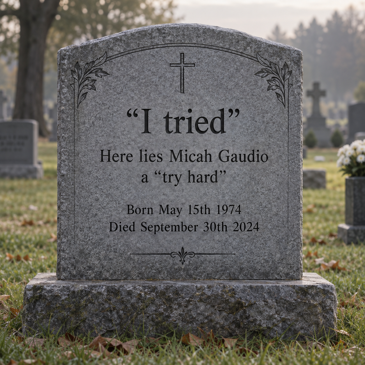 The "Try-Hard" Tombstone, the 1/4 Inch Miss, and the End of Striving