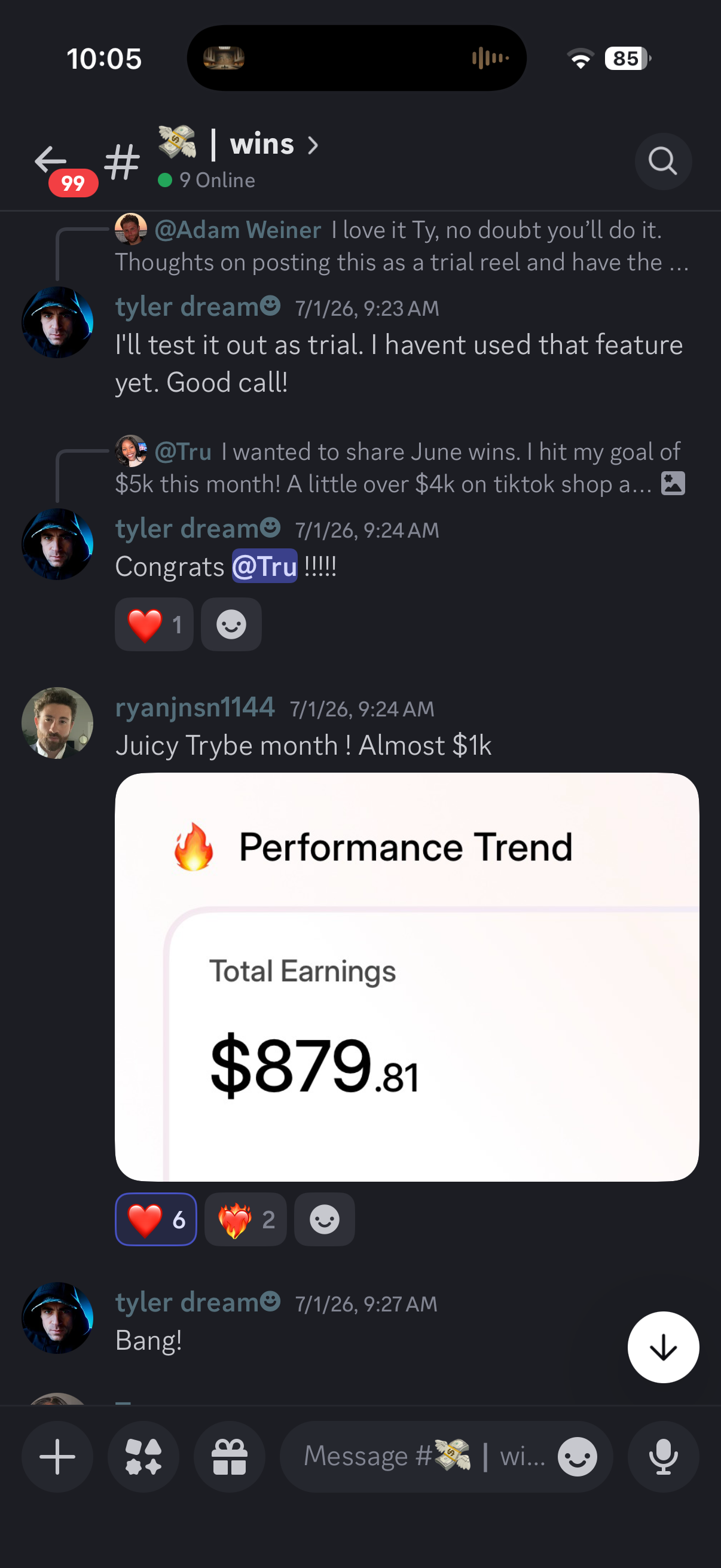 Ryan Discord screenshot