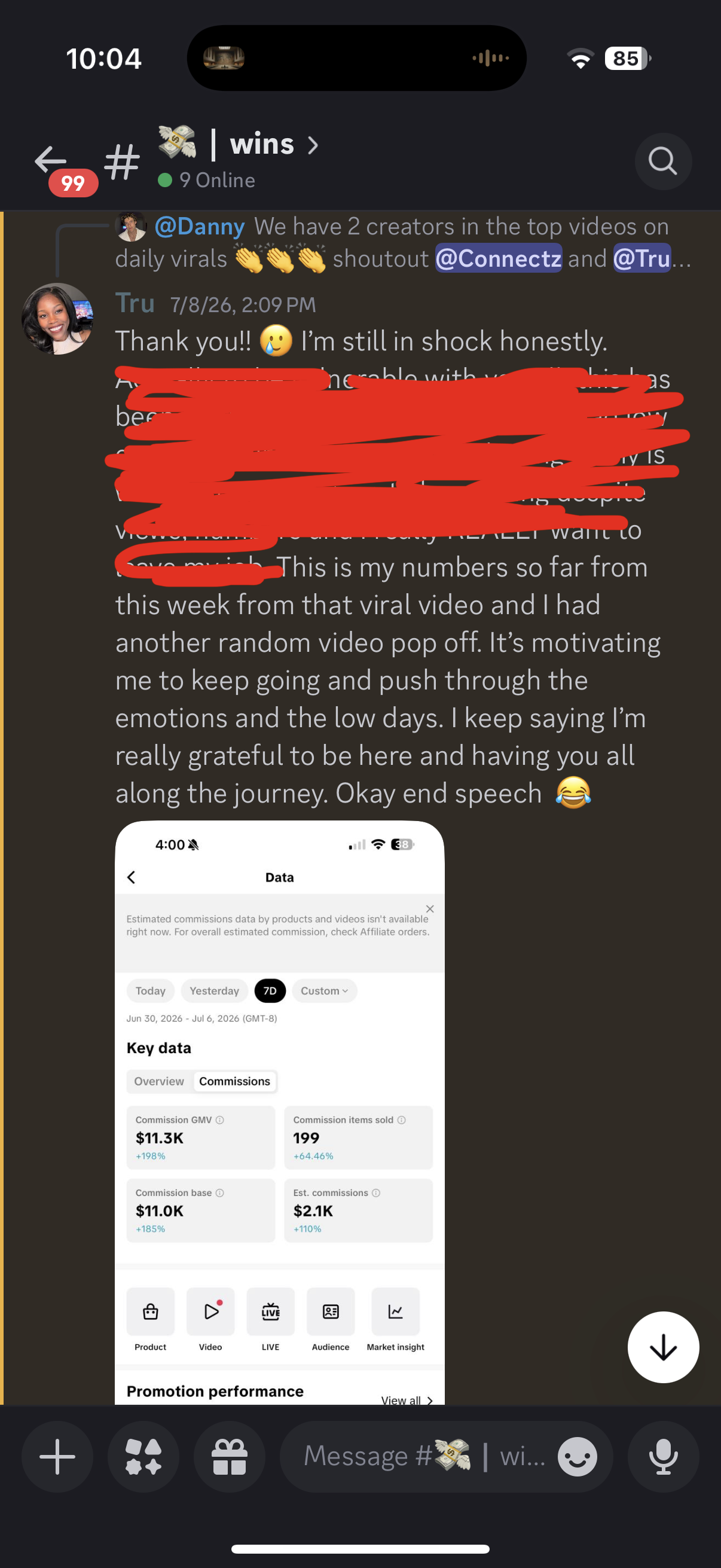 Dayleen Discord screenshot