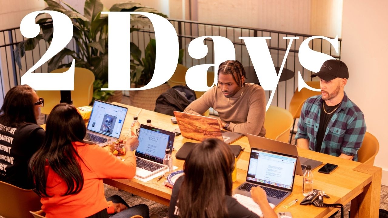 Entrepreneurs attending the Rich From Anywhere VIP Experience learning marketing systems, business automation, and growth strategies from Stephen and Stevie during a live 2-day intensive.