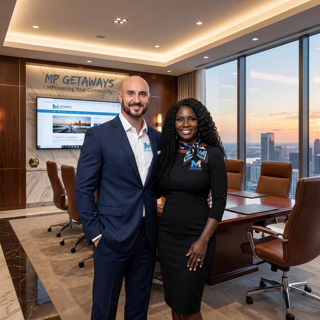 Tasha and Josh, the hosts behind MP Getaways