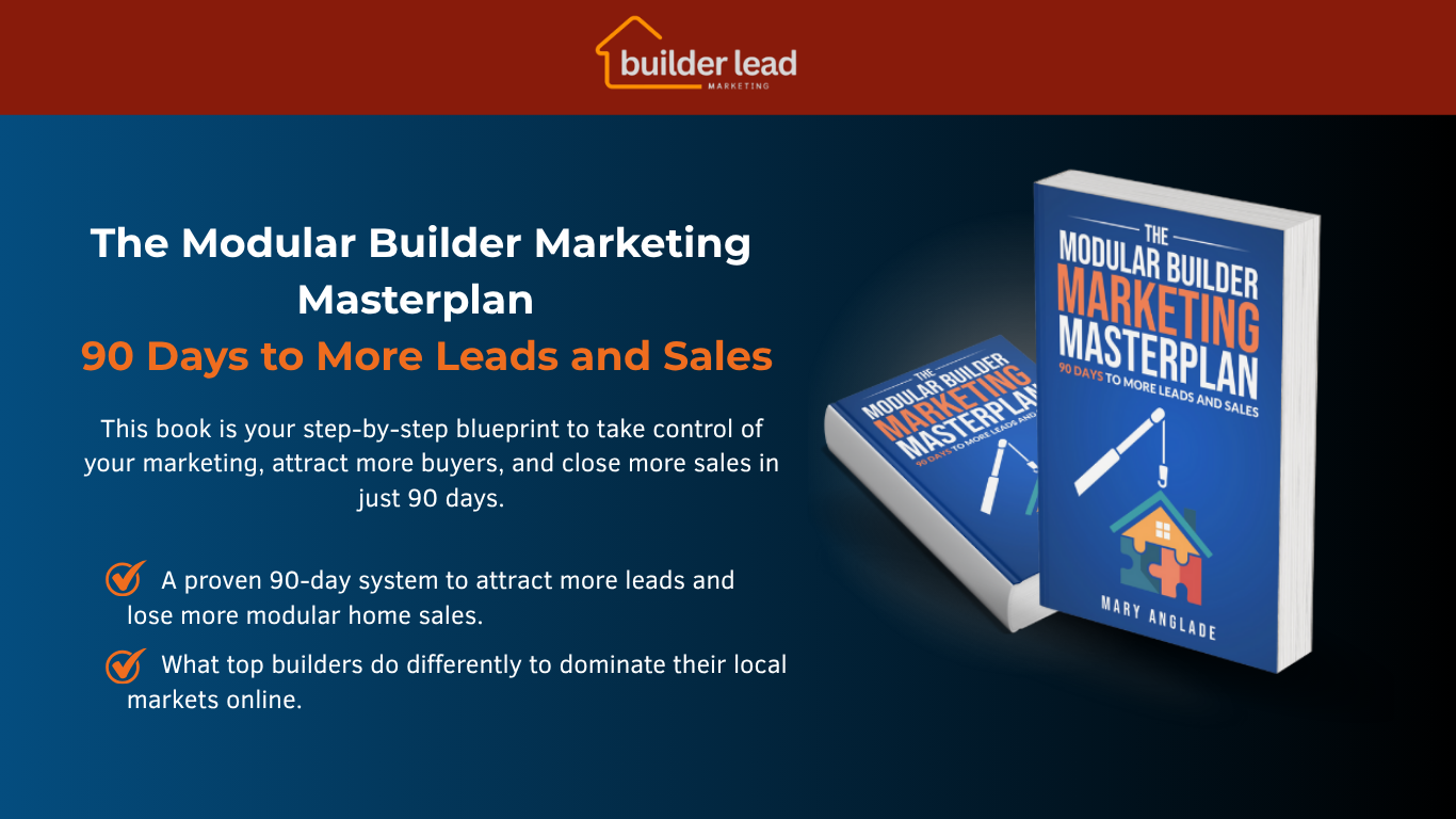 Master Build Plan Book Free Book for Builders | 90-Day Modular Marketing Masterplan
