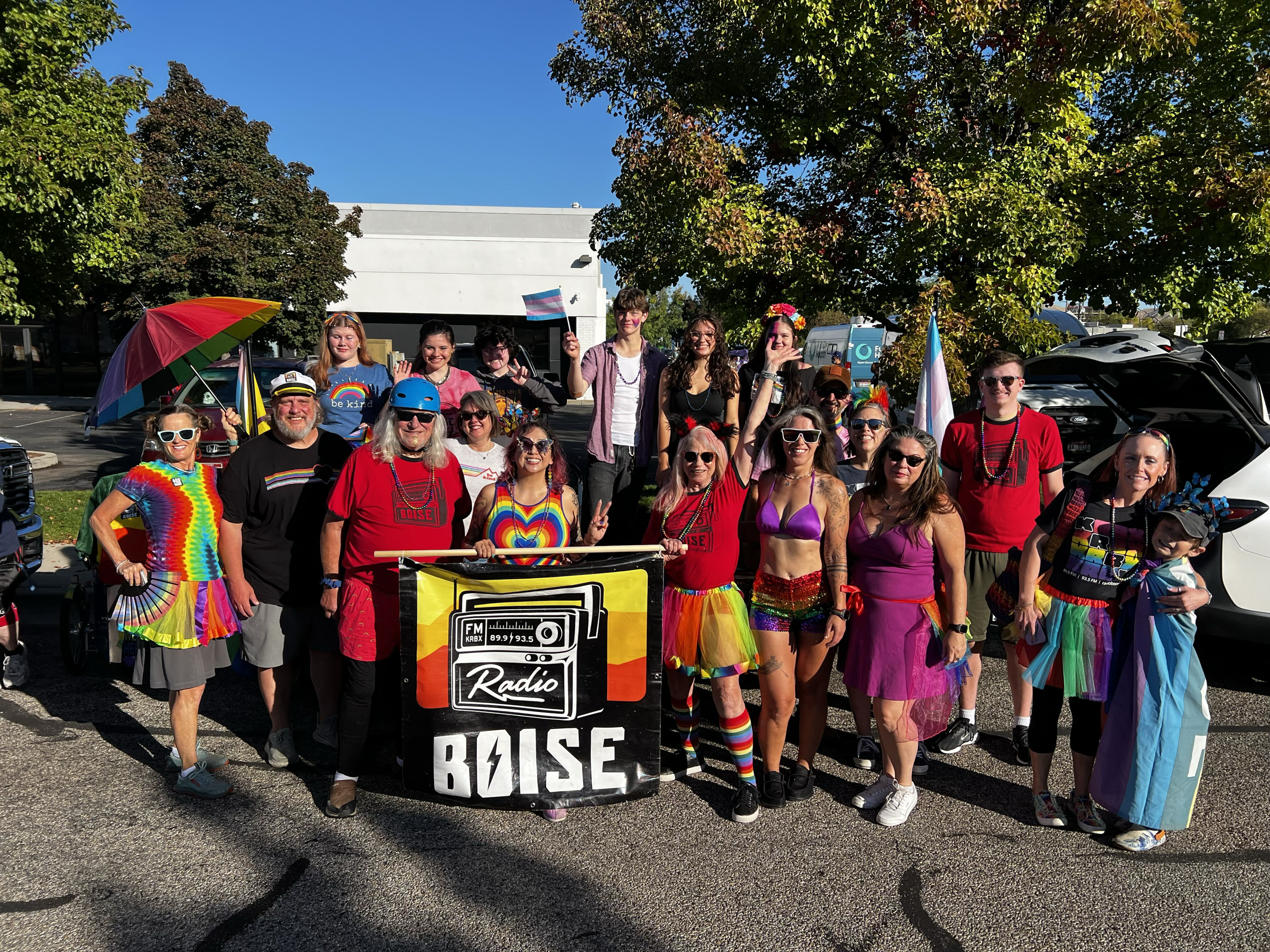Radio Boise volunteering at Boise Pride Festival