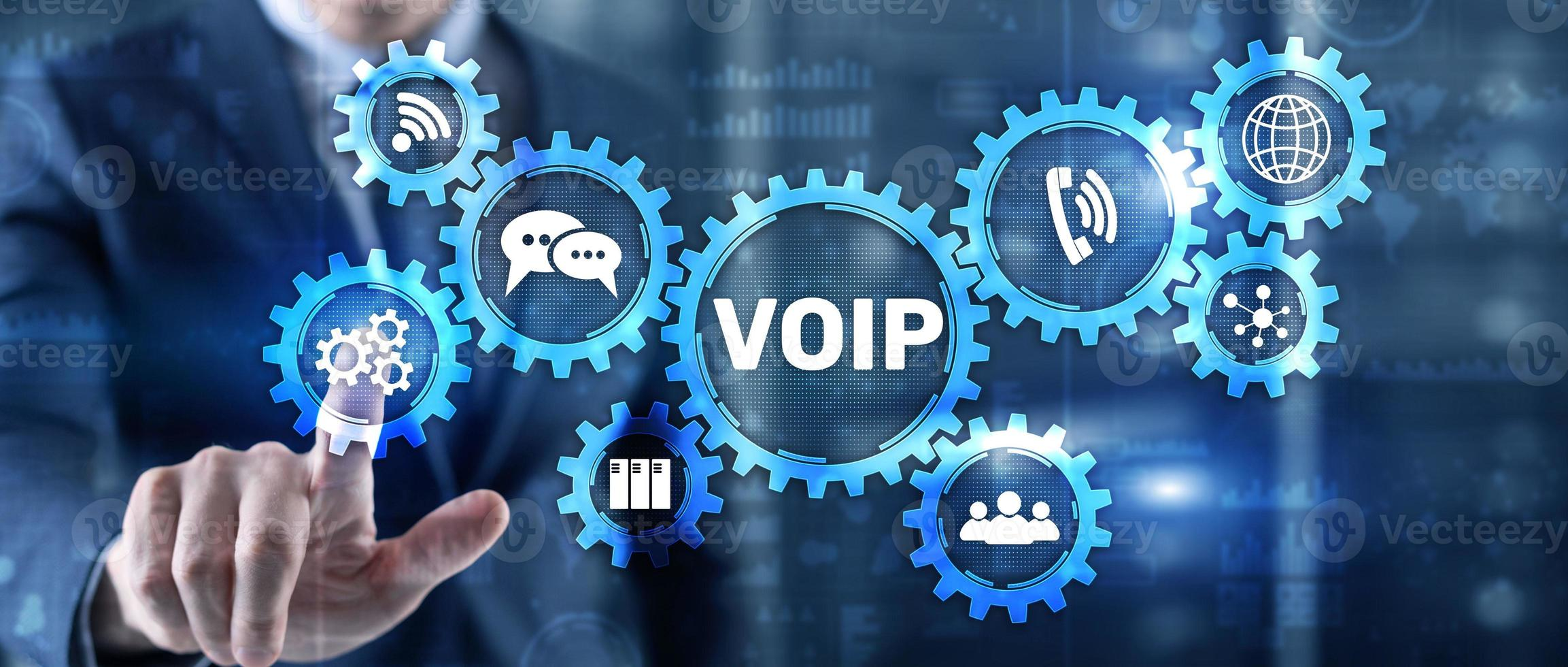 Business team using VoIP Phone Service in Syracuse NY