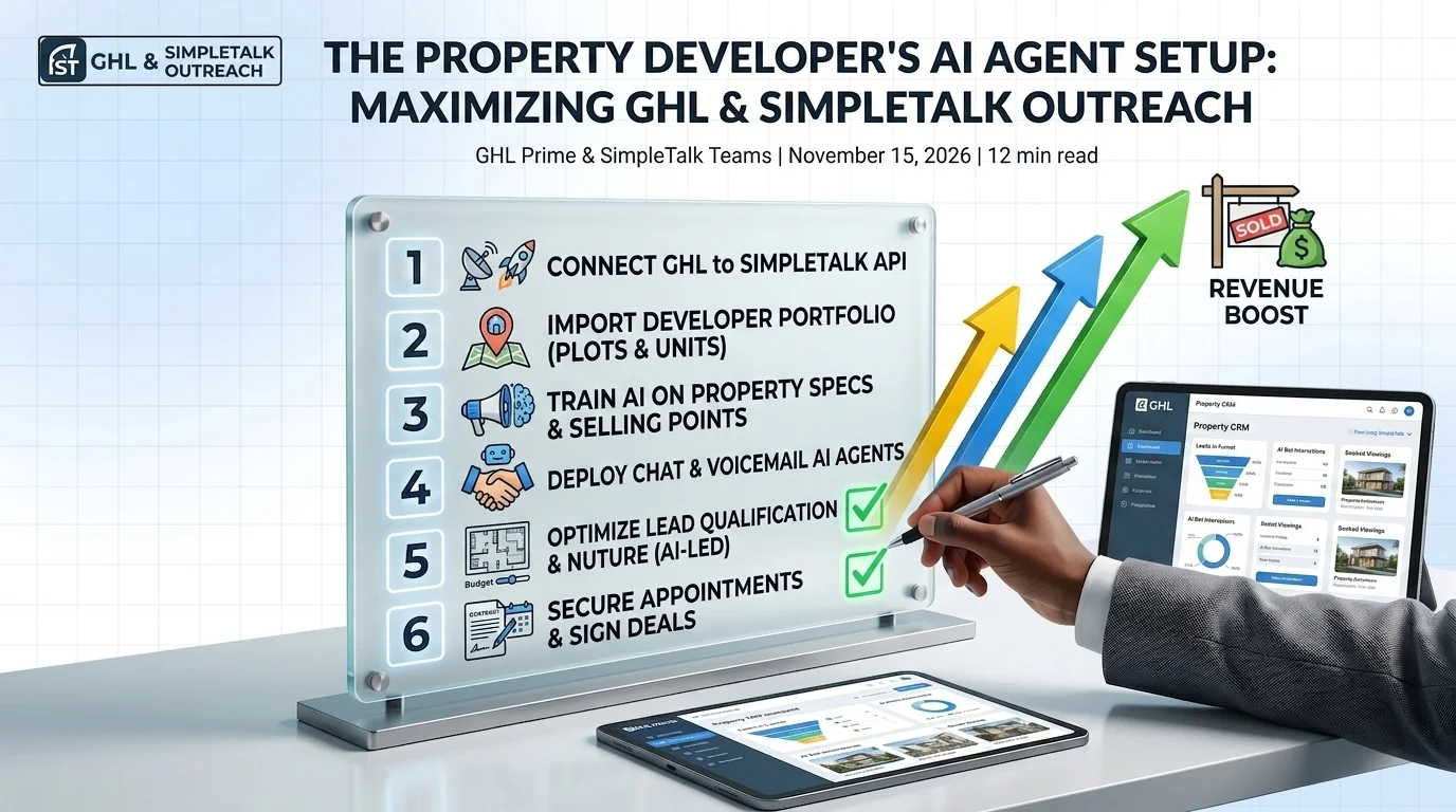 GoHighLevel & SimpleTalk Outreach for a Property Developer