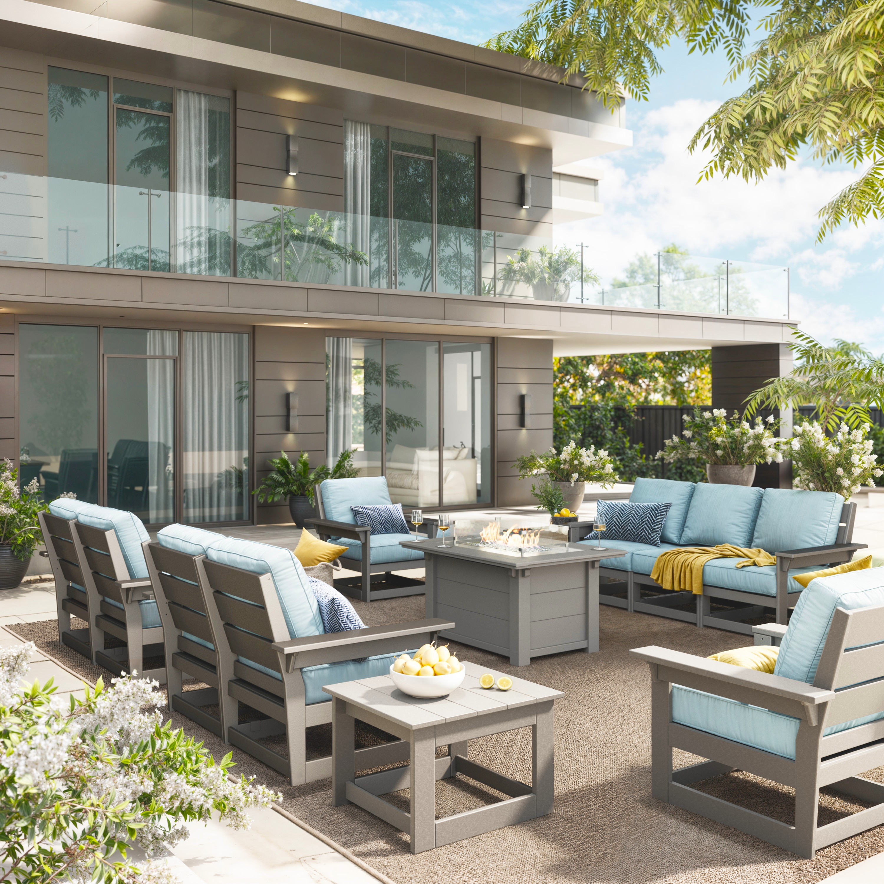 Customizable lounge chairs made from our premium and durable HDPE for ultimate comfort.