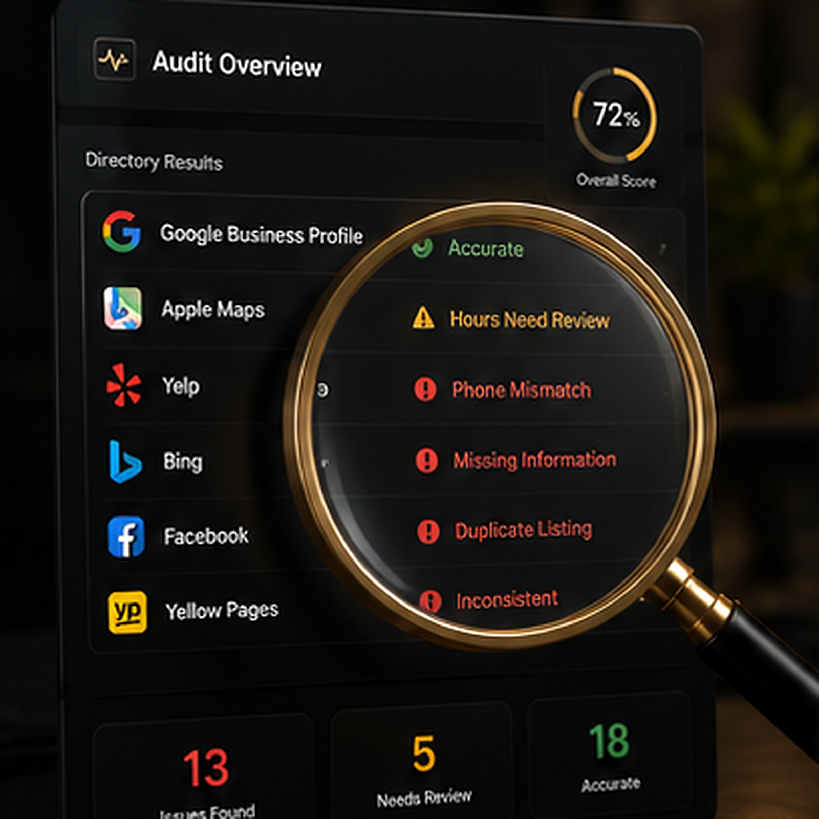 See exactly where your business is wrong — in 60 seconds