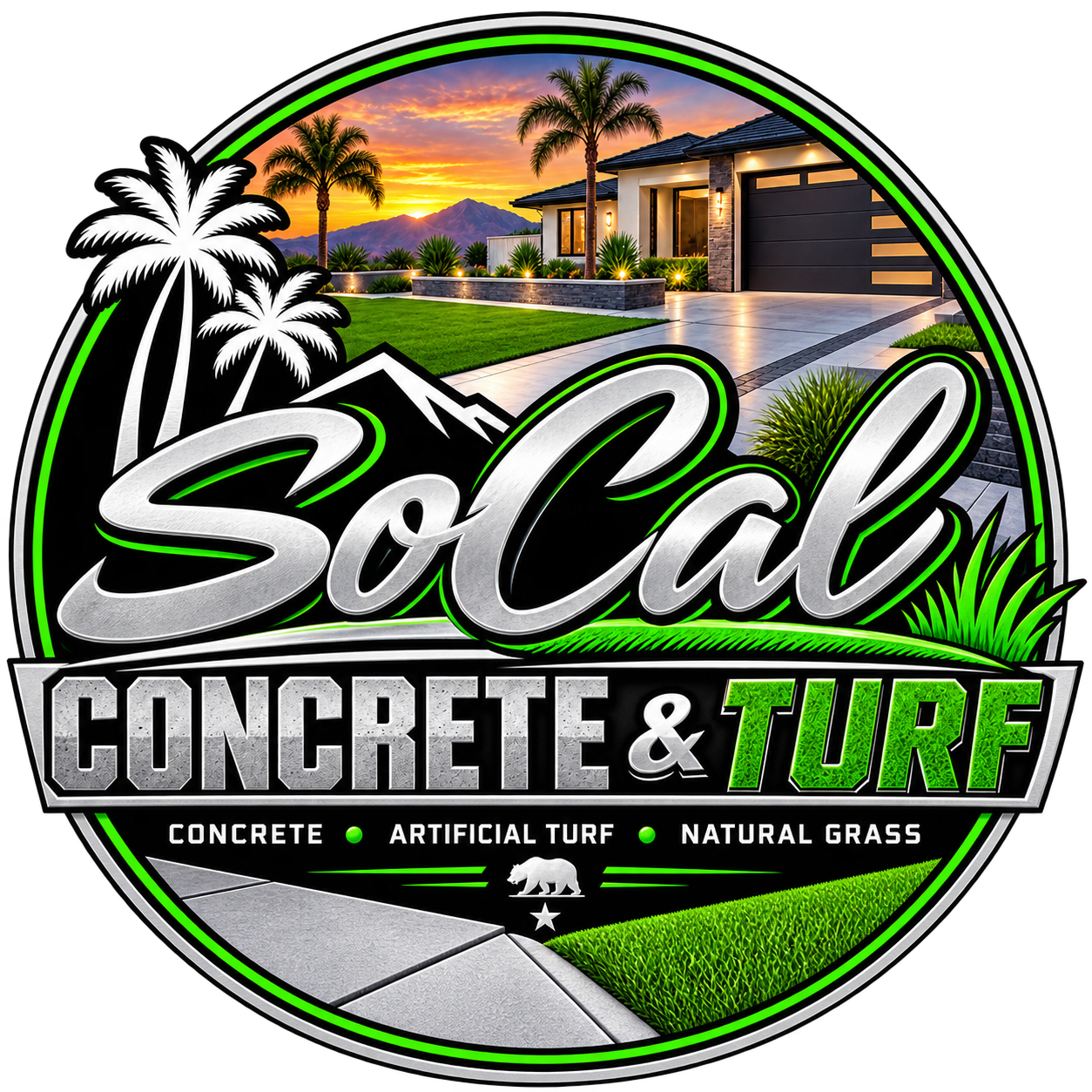 SoCal Concrete & Turf logo
