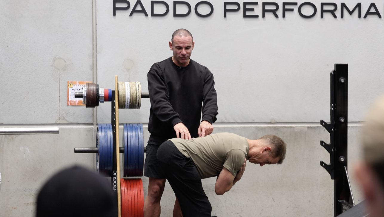 Tony Boutagy assessing movement under load