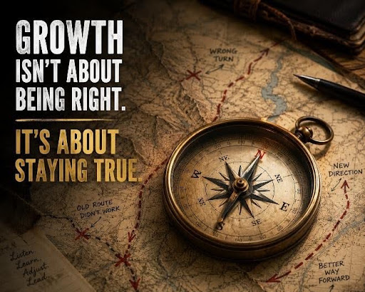 Image of a compass and map with the words 
