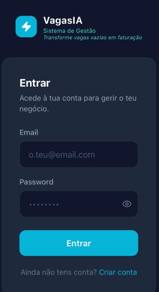 VagasIA App — Dashboard de gestão