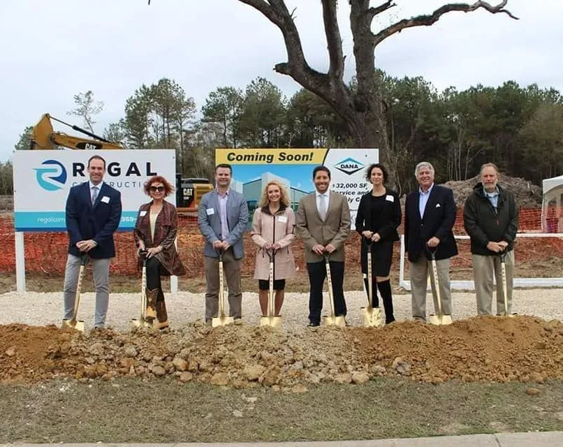 Groundbreaking ceremony for the Dana Incorporated Service and Assembly Center in Fremaux Park, Slidell, Louisiana