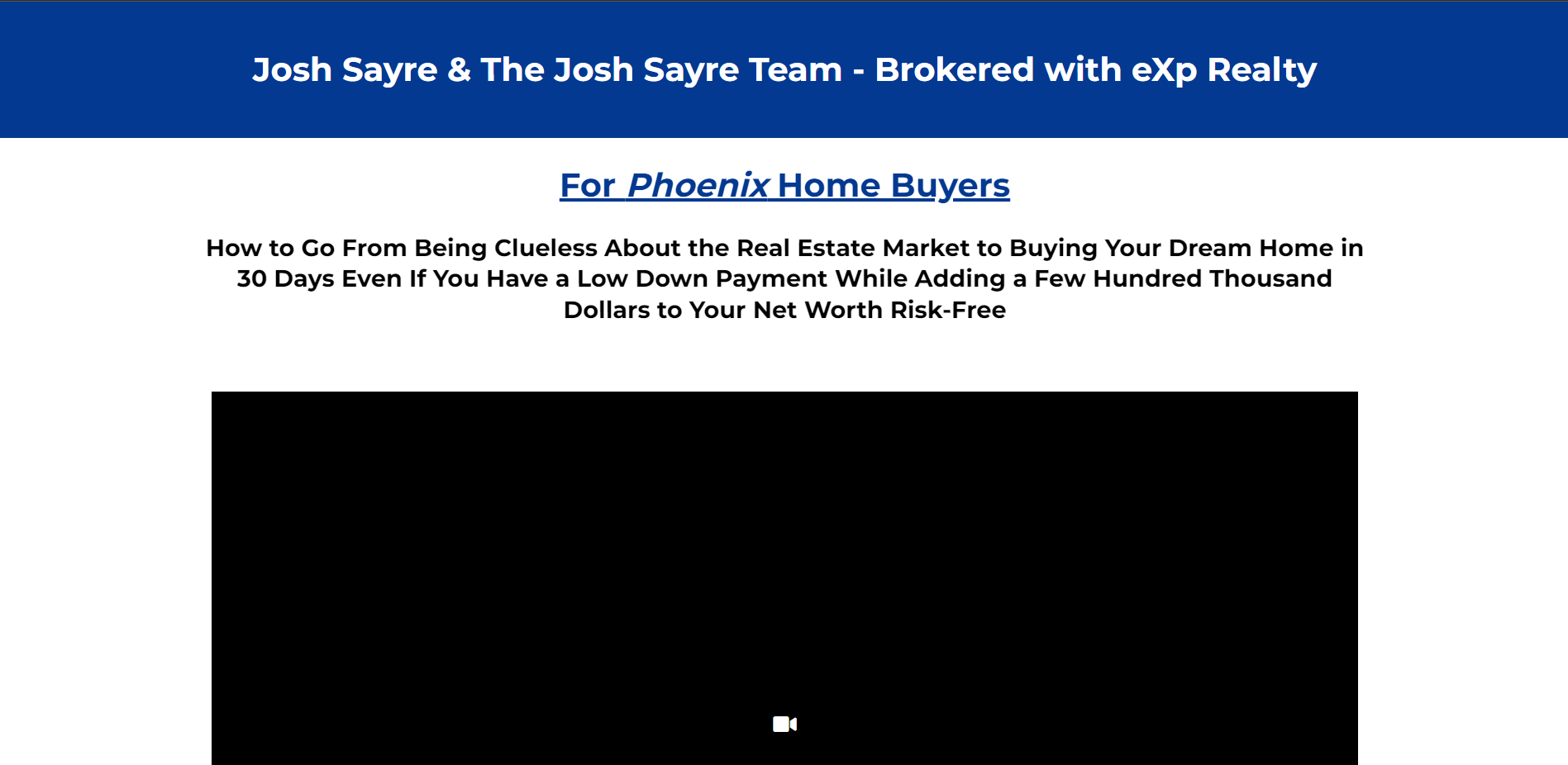 Josh Sayre Free Training