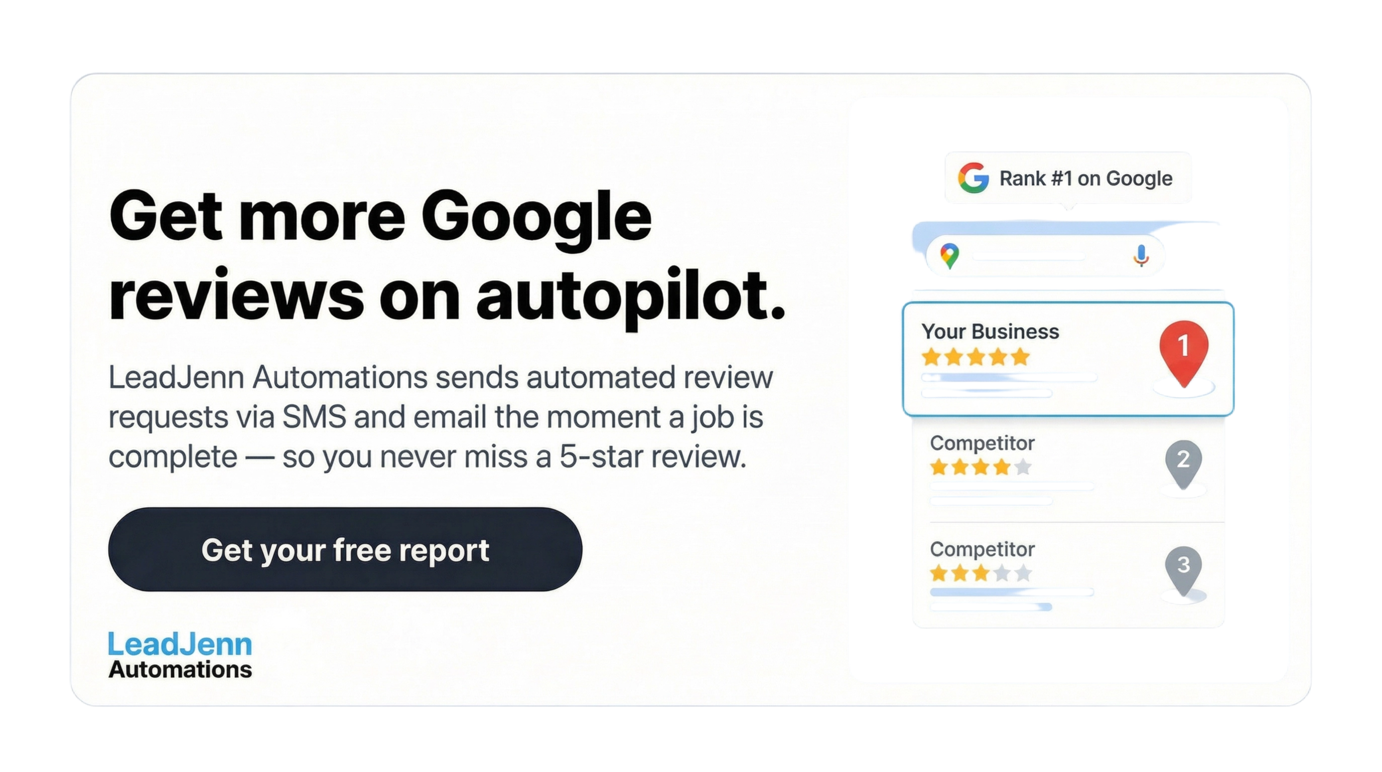 Free Google reputation report for local contractors