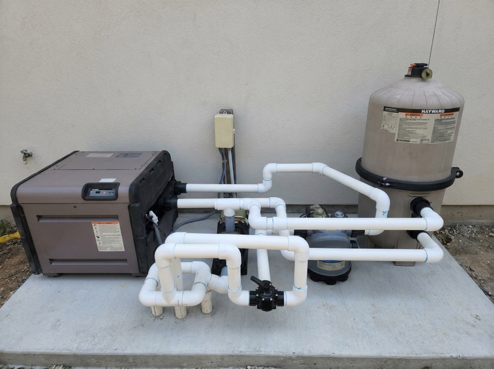 Clean equipment pad installed by AGS