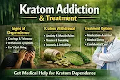 Kratom addiction signs, withdrawal symptoms, and treatment options at Medivira Frisco TX