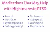 Image showing medications that may help with nightmares in PTSD.