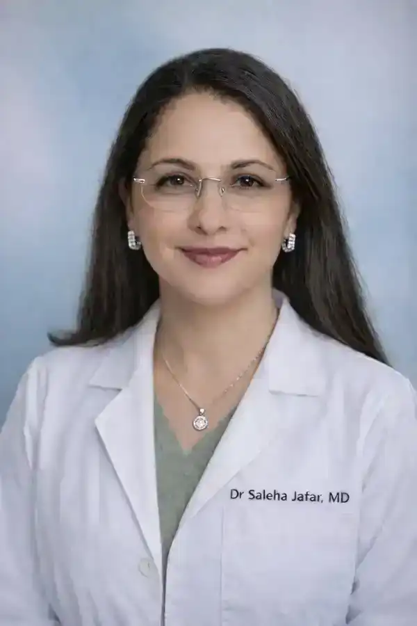 Dr. Saleha Jafar, MD-Founder of Medivira, triple board-certified in Addiction Medicine, Internal Medicine, and Obesity Medicine, Frisco TX