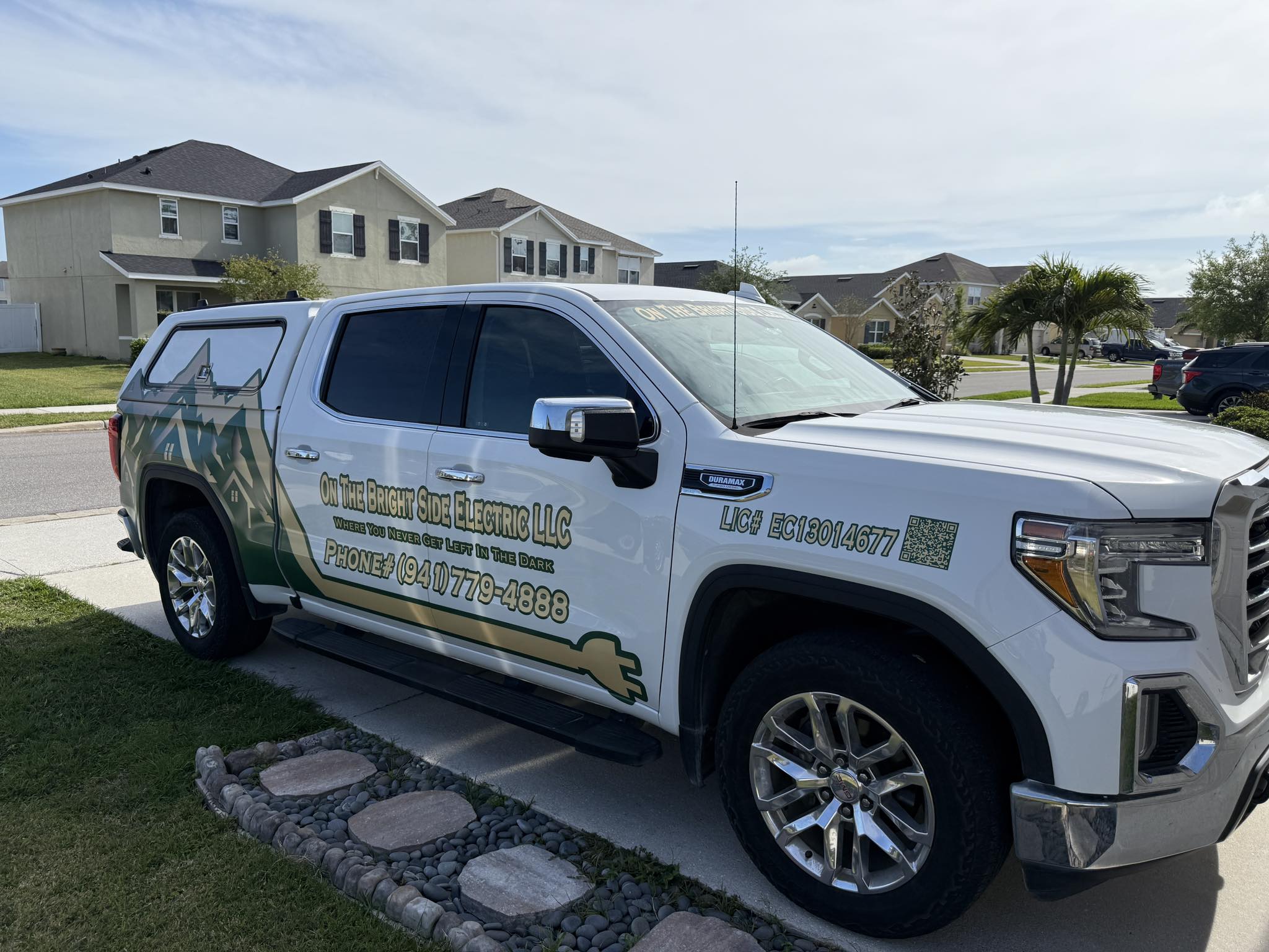 On The Bright Side Electric LLC service truck serving Ellenton, FL