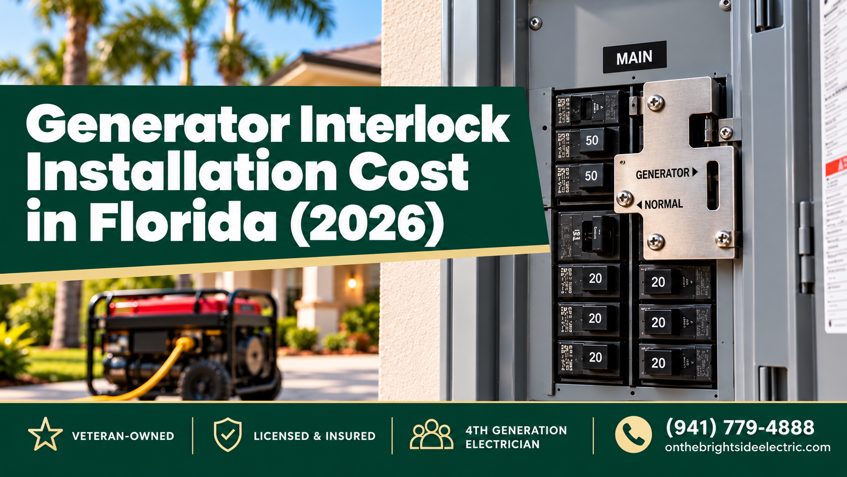 How Much Does a Generator Interlock Installation Cost in Florida?